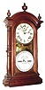 C.1875, Southern Calendar Clock Co., St Louis, FASHION No. 4, double dial perpetual calendar, 8-day time and bell strike.