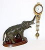 C.1910, German, Junghans, ELEPHANT, Swinging Arm Clock, 8-day.