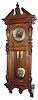 C.1885, German, Gustav Becker, 2-Wt Vienna Regulator, No. 466944, in an Alt Deutsch style case with double door design, and with Art Nouveau applique on dial center and pendulum.