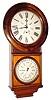 C.1880, Welch, Spring and Co., "No. 4 Round Head Regulator", 8-day timepiece with BB Lewis perpetual calendar.
