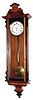 C.1855, Austrian, transitional era clock, (Late Biedermeier) 8-day, one weight timepiece in a mahogany case.