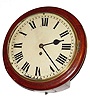 C.1900, English, 8-day fusee postal wall timepiece, or "Dial Clock".