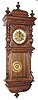 C.1875 German, Gustav Becker, 8-day time and rod strike wall clock, serial No. 320,166.