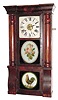 C.1875 Seth Thomas Clock Co., "Rose Column", 8-day time/strike column and cornice shelf clock.