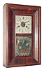 C.1860, E. N. Welch, Bristol, Conn, Mini OOG, 30 hour time and strike in mahogany.