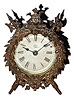 C.1904, Ansonia Clock Co., "Laurel", 30-hour lever movement novelty timepiece.