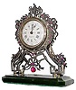 C.1850, European, S. Dreyfous, presentation gift "to their majesties", silver cased timepiece on an green onyx base.
