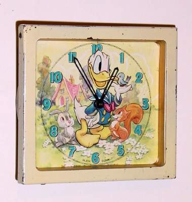 C.1947, Glen Clock Co, Scotland, DONALD DUCK , rocking head, child's timepiece. — Antique Clocks Price Guide