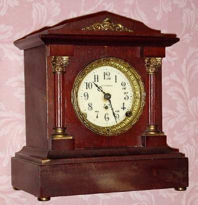 C.1909, Seth Thomas Clock Co., Thomaston, Conn., "Berkley" , 8-day time/strike mantel clock. — Antique Clocks Price Guide