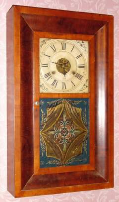 C.1855, New Haven Clock Co., 30-Hour time/strike OG shelf clock, 2-weight. — Antique Clocks Price Guide