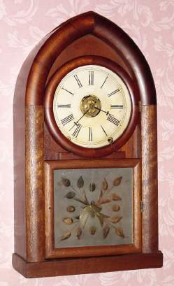 C.1852, E and A Ingraham, Bristol, Conn., 8-day time/strike/alarm beehive mantel clock. — Antique Clocks Price Guide