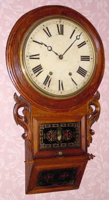 C.1885, Jerome and Co., (New Haven Clock Co.), 8-day time/strike Anglo-American wall clock. — Antique Clocks Price Guide