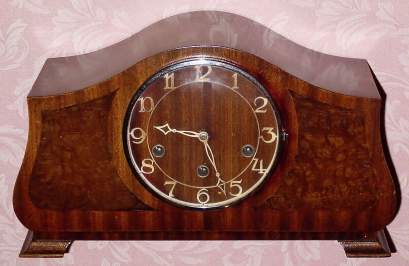 C.1950, German, 8-day Westminster chime mantel clock, model 1205. — Antique Clocks Price Guide