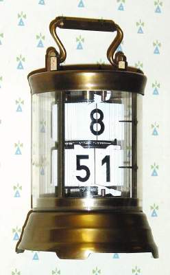 C.1972, Chas. Terwilliger /Horolovar Co, Bronxville, NY repro PLATO digital time , 8-day novelty clock. — Antique Clocks Price Guide