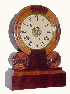 C.1871, E. Ingraham and Co., Bristol, Conn, "Grecian Mosaic" , 8-day time/strike/alarm mantel clock. — Antique Clocks Price Guide