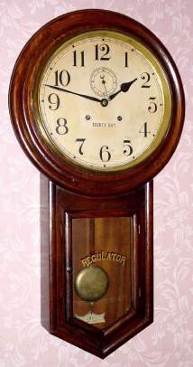 C.1910, Waterbury Clock Co., ADMIRAL in oak, 30-Day double spring timepiece. — Antique Clocks Price Guide