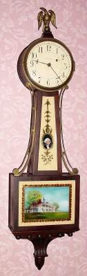 C.1930, Waltham Watch Co., Waltham, Mass., Weight driven 8-day timepiece in a mahogany case. — Antique Clocks Price Guide