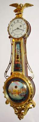 C.2004 (dated), Foster S. Campos, Pembroke, Mass, GIRANDOLE , 8-day, weight driven wall timepiece. — Antique Clocks Price Guide