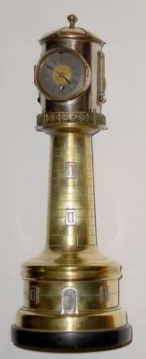 C.1880, French, "Lighthouse", from the Industrial Series of animated clocks, in very good original condition. — Antique Clocks Price Guide
