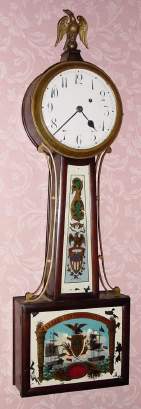 C.1925, English-?, Weight Banjo in generally good original shape. — Antique Clocks Price Guide