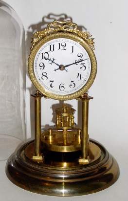 C.1905, Jahresuhrenfabrik , 400-day disc pendulum timepiece, plate 1051. — Antique Clocks Price Guide