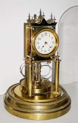 C.1902, Jahresuhrenfabrik, 400-day torsion pendulum timepiece in very good condition with an original compensating disc pendulum. — Antique Clocks Price Guide