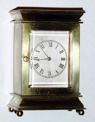 C.1840, English, Carriage Timepiece, a watch conversion as was common at the time. — Antique Clocks Price Guide