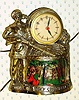  C.1940, United Clock Corp, Brooklyn, NY, MODEL 353, Davy Crockett, 110v , electric timepiece, light and animation. 