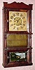  C.1832 C. and L. C. Ives, Bristol, Conn, 8-day time and strike triple-decker shelf clock. 