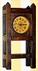  C.1920, Parker Clock Co., Meriden, Conn., 30-hour alarm timepiece in an arts and craft type case.