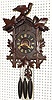  C.1905, German, 30-hour Cuckoo and Quail [quarter strike] clock marketed by Sears, Roebuck and Co. 