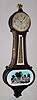  C.1929, New Haven Clock Co., New Haven, WILSON, full size banjo, with oval lower door, 30 Day timepiece, spring. 