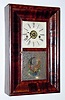  C.1850, Elisha Manross, Bristol, Conn, Mini OOG, 30-hour, time, strike and alarm. 