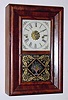  C.1860, Seth Thomas, Plymouth Hollow, Conn, ROUND BAND, 30 hour time and strike shelf clock in mahogany with original ST hands. 