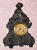  C.1875, Terry Clock Co., Waterbury, Conn, GIRL and LAMB, one day, spring, cast white metal case. 