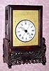  C.1990, Chinese, 2-fusee Bracket clock, with crown /verge and center sweep seconds hand. 