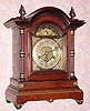  C.1910, Hamburg-American, 8-day time/strike mantel clock. 