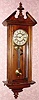  C.1886 New Haven Clock Co., "No. 25", 8-day time/strike wall clock. 