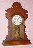  C.1895, E. Ingraham and Co., "Dahlia", 8-day time/strike mantel clock. 