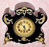  C.1898, New Haven Clock Co., "Milan" , 8-day time/strike mantel clock. 