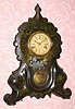  C.1850, Unknown make, probably American Clock Co, 30 hour time and strike. 