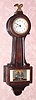  C.1911, New Haven Clock Co., "Willmar" , 8-day, rear wind banjo timepiece, lever movement. 