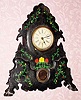  C.1850, Connecticut Clock Co., 54 John St, NY, 8-Day, time and strike, iron front mantel clock, the Washington model. 