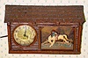  C.1947, Haddon Products Corp, Chicago, THE RANCHO , 110v, timepiece with rocking horse and rider to the right. 