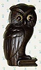  C.1930, German, Oswald [?], WISE OWL, one day novelty , in a CAST METAL case, a form we have never seen before, and is the only cast metal Oswald in today's sale. 