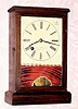  C.1855, Henry Sperry and Co., New York, grain painted cottage clock, 30 hour spring movement. 