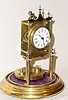  C.1885, German, Jahresuhrenfabrik, 400-Day clock with disc pendulum, short model, same size as 1882 production, but without Harder patent info on dial. 