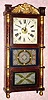  C.1845, Birge and Fuller, Bristol, Conn, TRIPLE DECK shelf clock, 2-weight, time and strike with Ives style strap brass movement (with wedge shaped holes in wheels). 