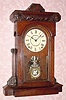  C.1880, Seth Thomas Clock, Co, Thomaston, Conn, "PITTSBURGH, V.P." in walnut, 8-day time and strike on cathedral gong. 