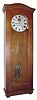  C.1910, Standard Electric Time Co., Springfield, Mass, Self Winding Master Clock, in Black Walnut, and with 2-jar compensating pendulum. 